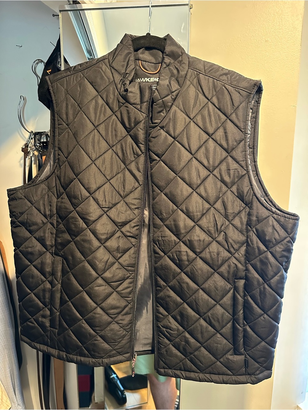 Hawke & Co Black Quilted Vest
